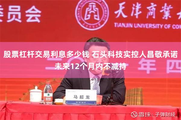 股票杠杆交易利息多少钱 石头科技实控人昌敬承诺未来12个月内不减持